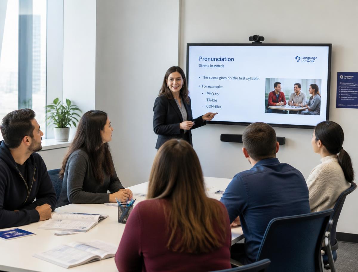 Profissionais em sessão de consultoria corporativa